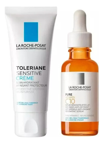 Set Pure Vitamina C10 + Toleriane Sensitive La Roche Posay