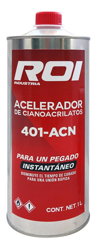 Acelerador/activador De Cianoacrilatos, Roi, 401-acn, 1 Lt