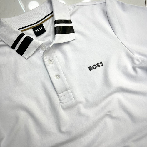 Camiseta Tipo Polo Hugo Boss Clasica Hombre 