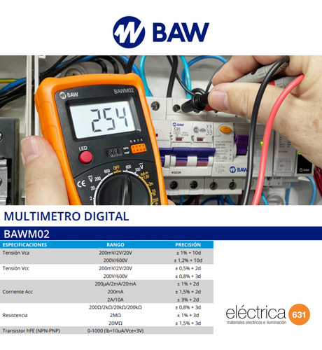 Campana Led Industrial Ledvance 200w Fria + Baw Tester Digit