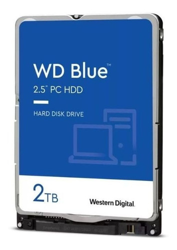 Disco Duro 3.5 Wd Blue 2tb Sata 3 5400 Rpm 128mb Color Azul