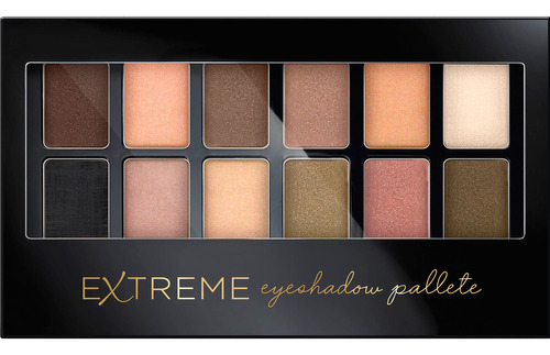 Paleta De Sombras Extreme The Palette 12 Dorados