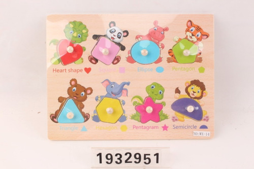 Puzzle Didactico Numeros Simbolo Madera Bebes Niños Niñas 