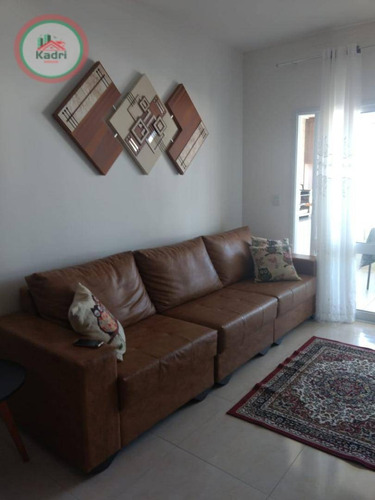 Apartamento Com 2 Dormitórios À Venda, 82 M² Por R$ 420.000,00 - Vila Guilhermina - Praia Grande/sp - Ap5352