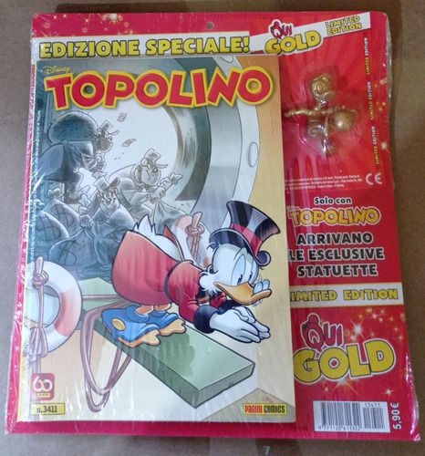 Edizione Speciale! Topolino N° 3411 Com Miniatura - Editora Panini - Formato 13,5 X 18,5 - Capa Mole - Lacrada - 2021 - Bonellihq - B23 