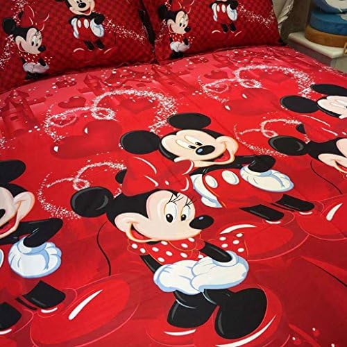 Fundas De Cama De Mickey 100% Algodón Para Niños
