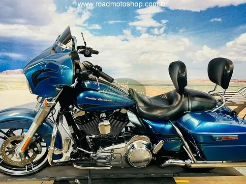 Harley Davdson Flhx Street Glide Azul -2014 90.195km | MercadoLivre