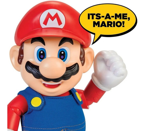 Super Mario Bros It's A Me Mario, Figura Articulada Sonido (Usado)