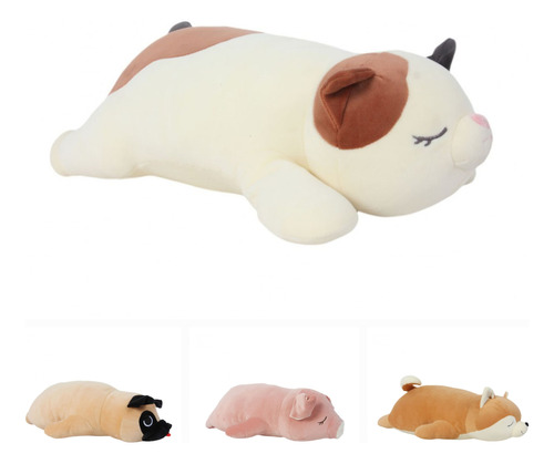 Gato De Peluche 55 Cm Almohada Grande Contención Soft Kawaii