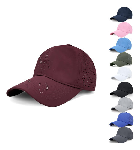 Gorra Béisbol Secado Rápido Hombres Y Mujeres, Malla Uv