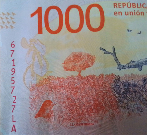 Billete $ 1000, Error Numeración Desalineada