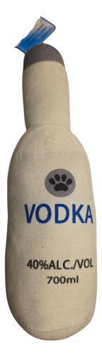 Peluche Mascota Con Chifle Botella Blanco Botella Vodka