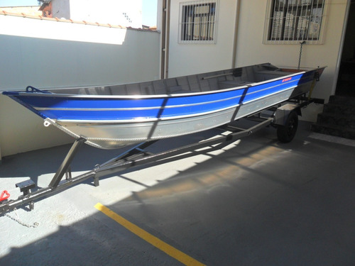 Barco Aluminio 6mts Borda Alta Ok...super Reforçado.