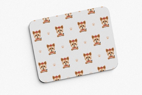 Mouse Pad  Perros Yorkshire Personalizado