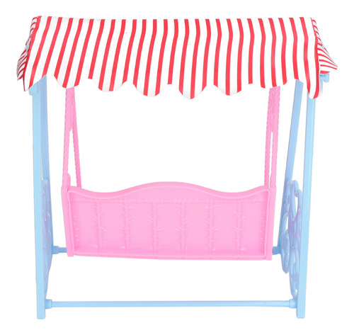Columpio De Juguete Para Casa De Muñecas, Con Soporte Azul,