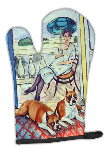 Carolines Treasures 7068ovmt Lady With Her Boxer - Manopla P