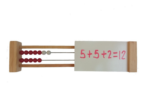 Imagen 3 de 3 de Ingeniacrea: Rekenrek Ábaco De Dos Líneas Con Pizarrón Mini