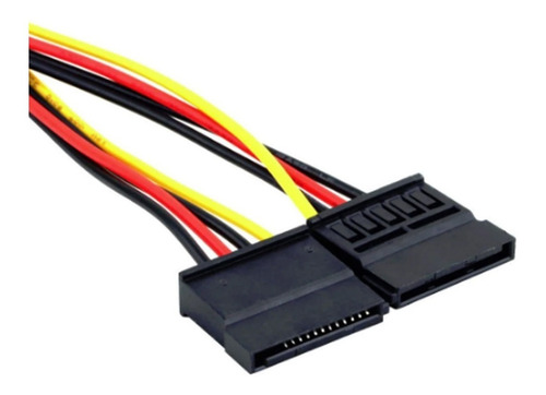 Imagem 2 de 9 de Adaptador Cabo Energia 4 Pinos Alimentação Ide X Dual Sata