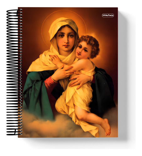 Caderno Universitário 10 Matérias - Mãe Peregrina De Schoens