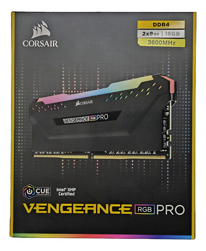 Memória Corsair Vengeance Rgb Pro 16gb (2x8gb) 3600mhz Ddr4 (Usado)