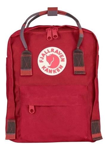 Mochila Kanken Kanken Mini Color Deep Red/random Blocked - 23561 - (440) 7l