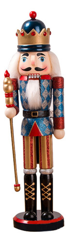 Figura De Madera Con Diseño De Soldado Cascanueces, 38 Cm