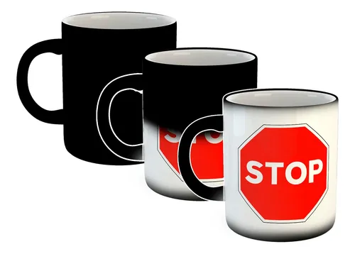 comprar Taza Magica Señal De Transito Pare Stop M2