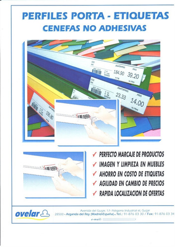 Imagen 3 de 6 de Porta Precio 1,20mt
