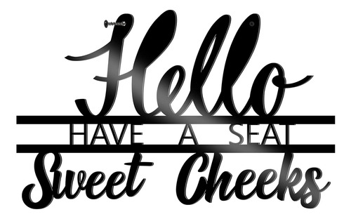 Letrero De Pared De Metal Con Texto En Inglés «hello Sweet C