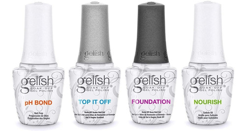 Imagen 2 de 6 de Gelish Original Kit Cuatro Fantásticos Para Lámpara De Gel