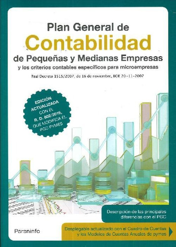 Libro Plan General De Contabilidad De Pequeñas Y Medianas Em