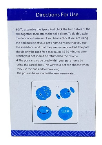 Imagen 6 de 8 de Esfera Pelota De Acrílico Para Hamsters Jerbos 12cm Juguetes