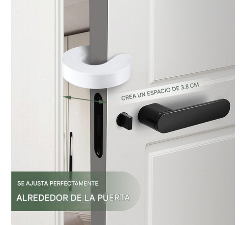 Yixoo 6pz Protector de pellizco para puertas Puertas a prueba de bebés Espuma extra suave, Diseño elegante, Seguridad para niños, Protectores de dedos de seguridad para bebés