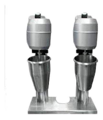 Maquina Para Milkshake/batidos Con 2 Vasos  De Acero Inox.