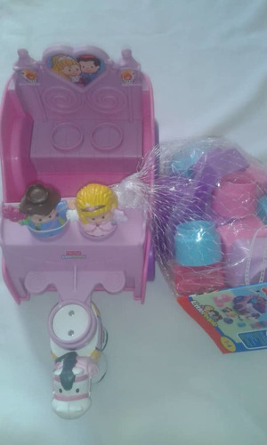 Juguete Carrosa Crea Con Bloques Fischerprice Little People