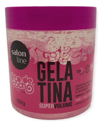 Salon Line Gelatina Volumen Cury Girl Definicion 550ml  Rosa