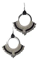 Comprar Aros Macrame Con Argolla Plateada Artesanias Mt.