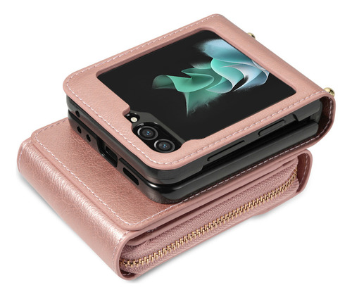 Funda De Cuero Cruzada For Samsung Galaxy Z Flip 6 5 4 3 5g