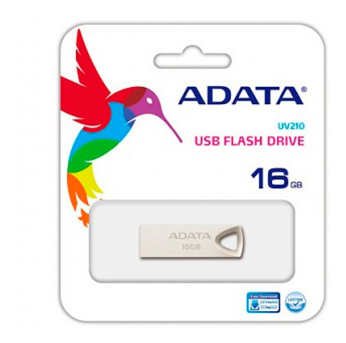 Memorias Usb Adata 16gb 2.0 Uv210 Metalica 