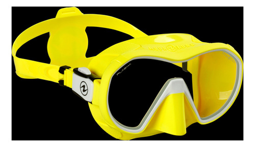 Máscara de buceo Aqualung Plazma de color amarillo transparente, color amarillo