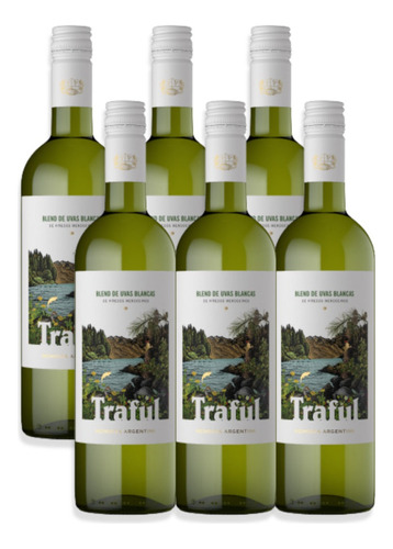 Vino Traful Blend Torrontés Semillón Chardonnay 750ml X6u