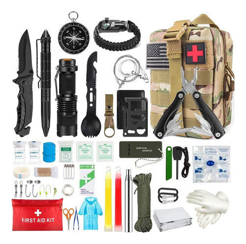 Kit De Supervivencia Emergencia Para Camping Portátil