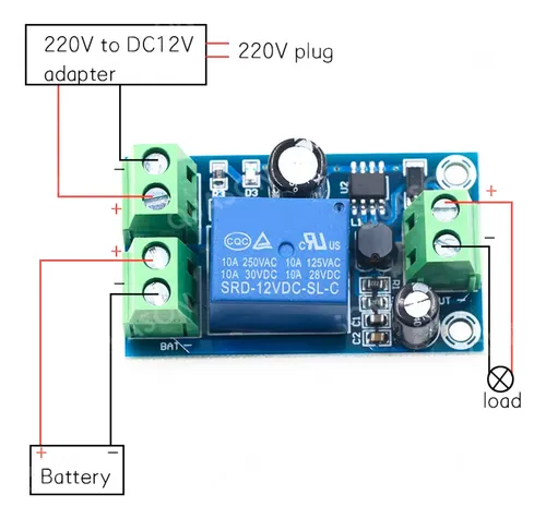 Modulo Ups Dc Control Automático Proteccion Apagado 12v 48v