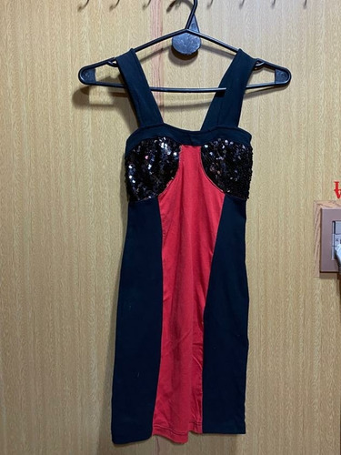 Vestido Combinado Lentejuelas - Feria Americana 