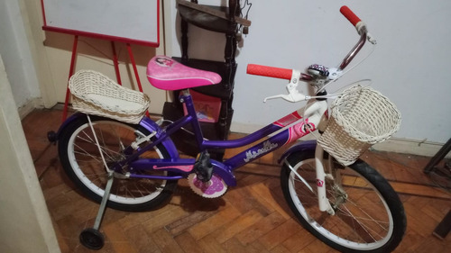 Bicicleta Rodado 20, Con Canasta Delantero Y Canasto Trasero