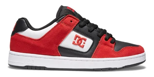 Tenis Dc Hombre Rojo 4 Adys100670rkw Blanco