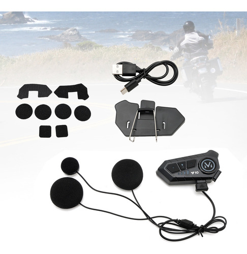 Casco Bluetooth Auricular Universal Y10 For Motocicleta