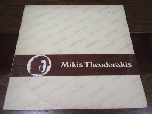 Lp Vinilo - Mikis Theodorakis - Recital - Arg - 1981