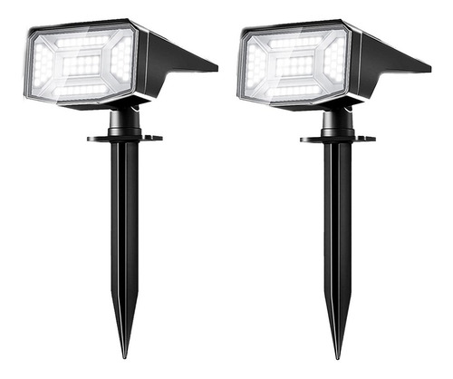 Mini Estaca Reflector 50 Led Luz Solar Exterior Pack X2
