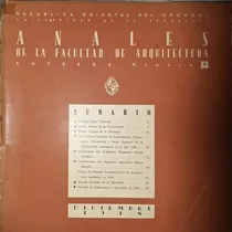 Comprar Anales Facultad Arquitectura Año 1948 Mejores Trabajos 1946
